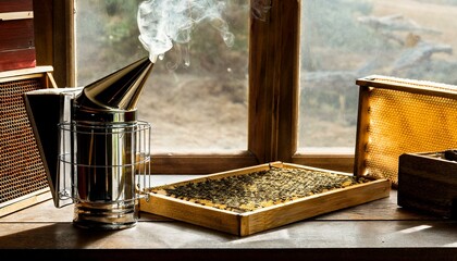 The smoker is cleaned and ready for use.  