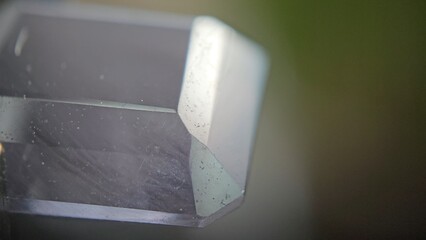 Macro photo of a faceted tanzanite gemstone 1