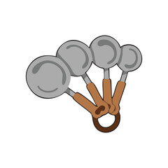spoon vector illustration kitchen set theme