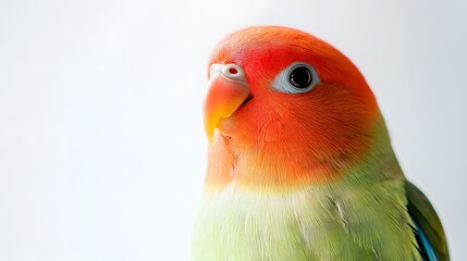 Obraz premium Rosy Faced Lovebird Portrait Close Up View
