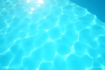 Obraz premium Crystal Clear: The Beauty of Swimming Pool Reflections 