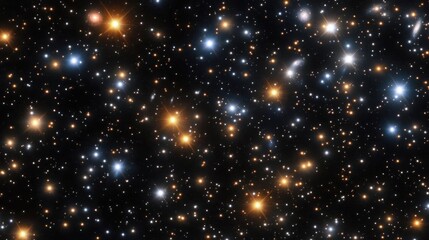 Obraz premium Exploring Distant Star Clusters: A Journey Through Space