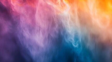 Wide angle and close-up of Gooafoss waterfall, wiP mist rising and vibrant rainbows forming, in 4K resolution