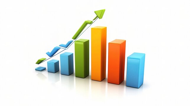 Financial Growth Chart Illustrating Economic Trends in Forex Market