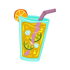 orange ice vector illustration summer theme