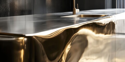 A polished metallic element achieved through a meticulous and streamlined manufacturing method results in an impeccable and refined finish.