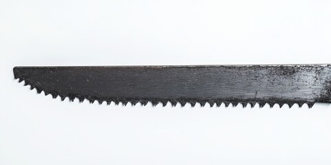 Hacksaw blade designed for cutting metal, showcased against a white background. This versatile hacksaw blade for metal ensuring precision and efficiency in various metalworking tasks.