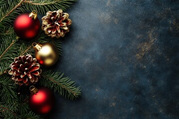 Festive Christmas Decor Background for Holiday-Themed Designs