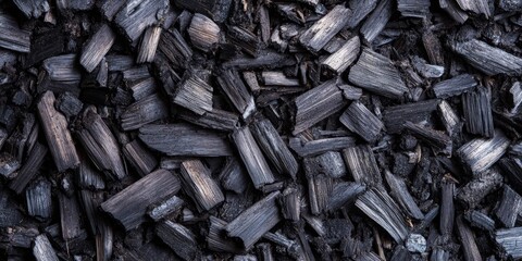 Ash or charcoal produced from the burning of straw offers unique textures. This ash or charcoal can be utilized in various applications, showcasing the distinctive properties of straw combustion.