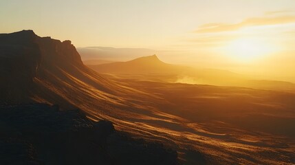 Fototapeta premium Multiple angles of Pe dynamic volcanic landscapes of Fagradalsfjall, glowing under golden hour light, in 4K resolution