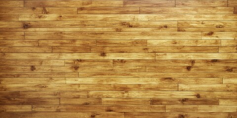 Fototapeta premium Aerial view of a hardwood maple basketball court floor showcasing its natural texture and pattern, ideal for backgrounds and sports themed designs featuring hardwood textures.