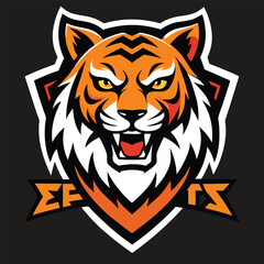 Fototapeta premium tiger head mascot