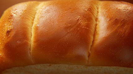 Ultra-realistic ad for freshly baked bread loaf with golden crust, detailed texture, and rustic appeal
