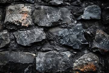 Black wall texture dark rough background