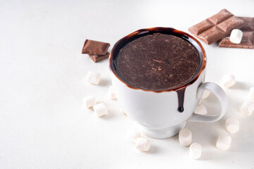 Marzipan hot chocolate drink