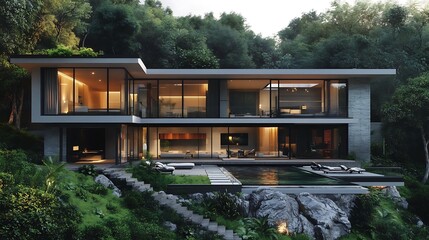 Modern architectural beauty captured perfectly in high-resolution real estate imagery