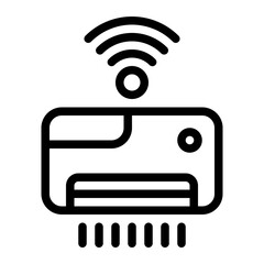 Air Conditioner Line Icon