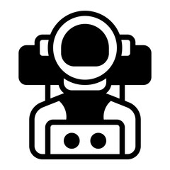 Astronaut Glyph Icon