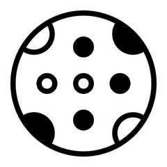 Fototapeta premium Ball Glyph Icon