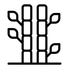 Bamboo Line Icon