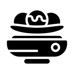 Banana Split Solid Icon