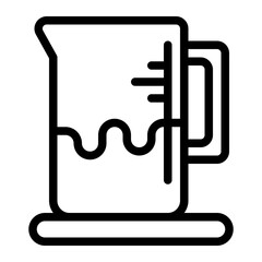 Beaker Line Icon