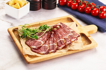 Italian pork sausage - prosciutto crudo