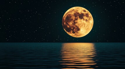 Ethereal moonlit nights Moon's radiance on mountaintop