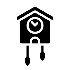 bird time glyph icon