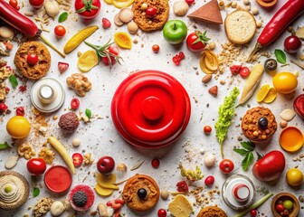 Red Panic Button Emergency Alarm Stress Anxiety Fear Urgent Concept Stock Photo