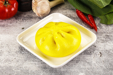 Asian stuffed steamed Bun Bao