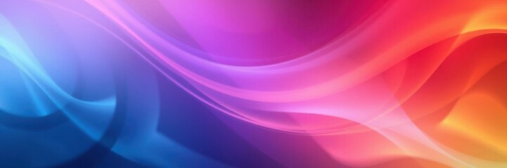 Abstract Colorful Waves Background with Gradient Shades of Blue, Pink, Purple, and Orange for Design Projects, Digital Artwork, and Creative Applications