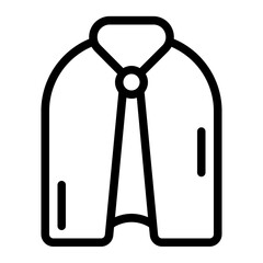Cloak Line Icon
