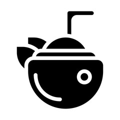 Coconut Solid Icon