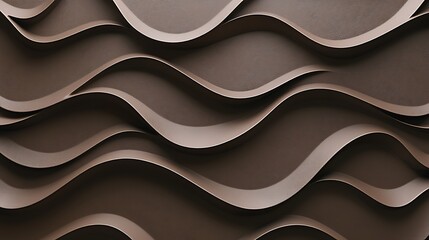 Obraz premium Abstract Brown Wavy Textured Surface Design