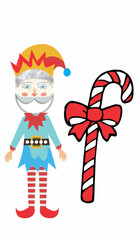 Naklejka premium Christmas Tree Santa Banta BG Design 606.eps
