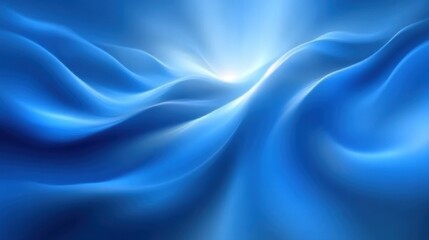 Obraz premium Abstract blue wavy background.