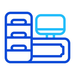 Customer Service Duoline Icon