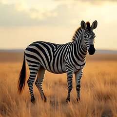 Naklejka premium The World of Zebras: Patterns in the Wild