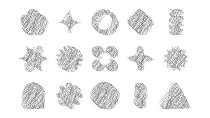 Minimalistic abstract forms and geometric shapes
