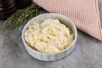 Italian soft young cheese stracciatella