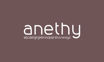 Sans serif typography font vector. Modern lowercase clean regular character set. Creative alphabet simple typeface. Digital letter type style. Logo art banner poster flyer billboard text graphic desig