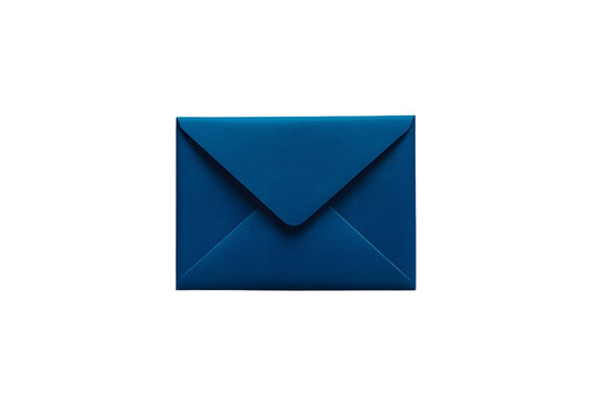Minimalist icon of a blue envelope, representing email communication. Ideal for digital, office, and correspondence themes.
