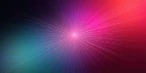 Fototapeta premium Vibrant Abstract Background with Radiating Light Rays in Pink and Blue Tones for Creative and Design Projects
