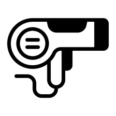 Hair Dryer Glyph Icon