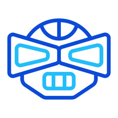 Helmet Duoline Icon