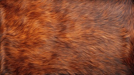 A close-up view of soft, textured brown fur, showcasing its rich color and natural pattern.
