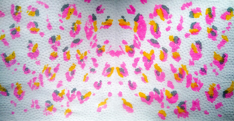 Exotic Animal Patterns. Colored Skin Prints.