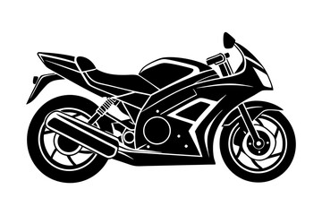 Sport motorcycle silhouette