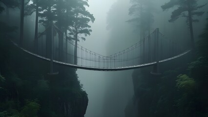 Obraz premium fog in the fog